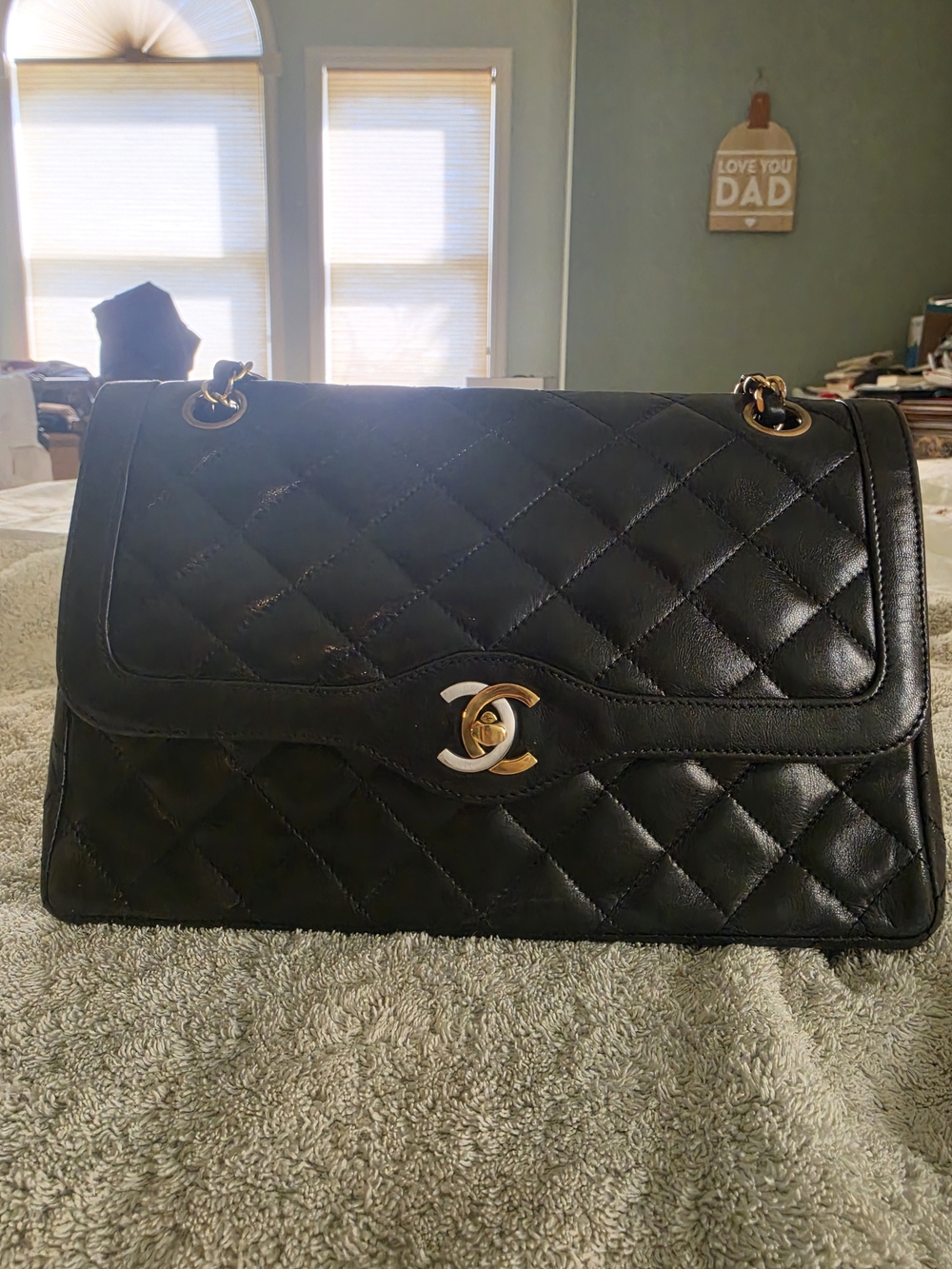 Chanel Classic Quilted Flap Bag in Black with Gold Hardware